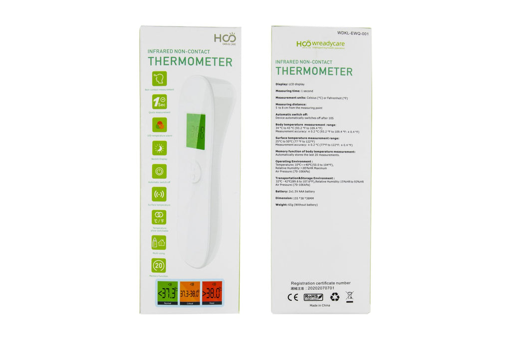 Infrared Non-Contact Digital Thermometer - 1 device